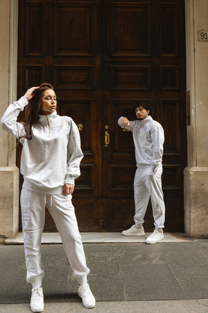 MONOCHROME GREY TRACK PANTS