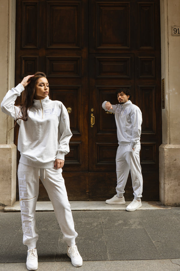 MONOCHROME GREY TRACK PANTS