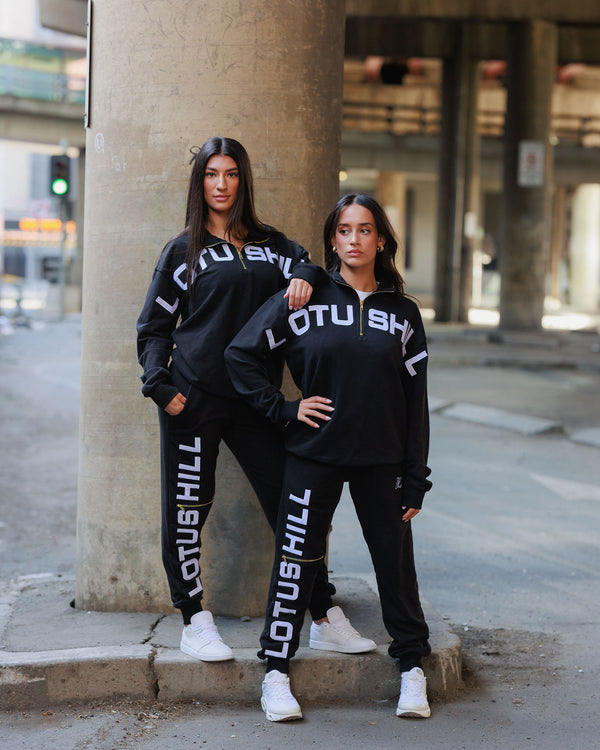 BLACK TRACK PANTS