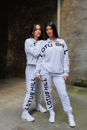 GREY QUARTER ZIP